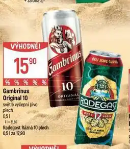 Globus Pivo gambrinus originál 10 nabídka