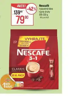 Globus Nescafé rozpustná káva nabídka