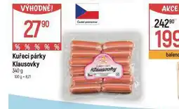 Globus Kuřecí párky kalusovky nabídka