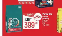 Globus Purina one granule pro kočky nabídka