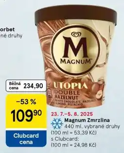 Tesco Magnum zmrzlina nabídka