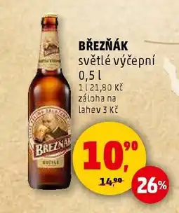 Penny Market Březňák světlé výčepní 0,5 l nabídka