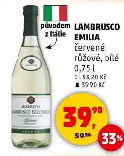 Penny Market LAMBRUSCO EMILIA nabídka