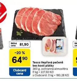 Tesco Vepřová pečeně bez kosti plátky nabídka