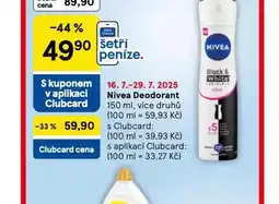Tesco Nivea deodorant nabídka