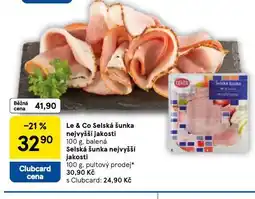 Tesco Le&co selská šunka nabídka
