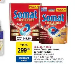 Tesco Somat čistící prostředek do myčky nabídka