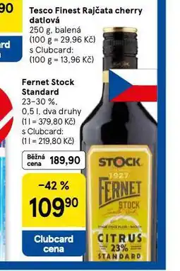 Tesco Fernet stock standard nabídka