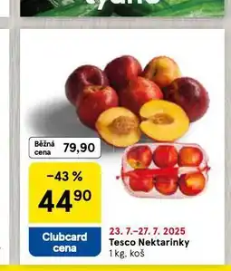 Tesco Nektarinky nabídka