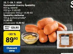 Tesco Špekáčky nabídka
