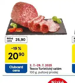 Tesco Turistický salám nabídka