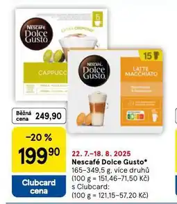 Tesco Nescafé dolce gusto nabídka
