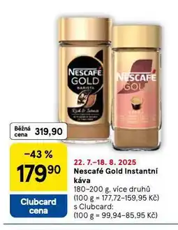 Tesco Nescafé gold instantní káva nabídka
