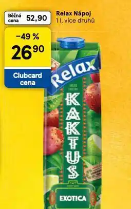Tesco Relax nápoj nabídka