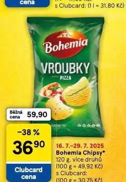 Tesco Bohemia chips nabídka