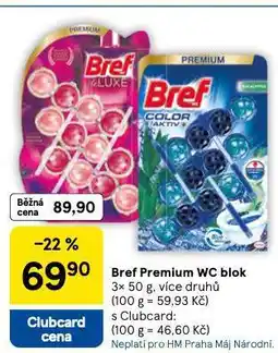 Tesco Bref premium wc blok nabídka