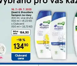 Tesco Head&shoulders šampon nabídka