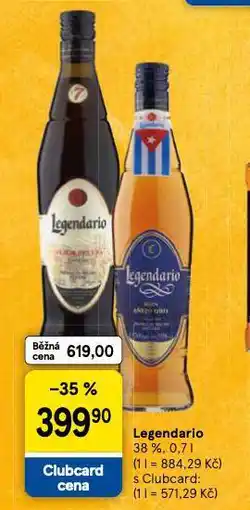 Tesco Legendario nabídka