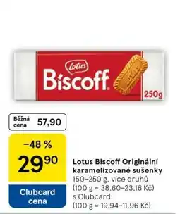 Tesco Lotus Biscoff Originální karamelizované sušenky nabídka