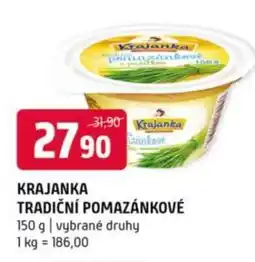 Terno Krajanka tradiční pomazánkové nabídka