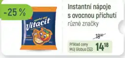 Globus Instantní nápoje s ovocnou s ovocnou příchutí nabídka