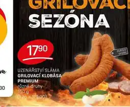 Flop GRILOVACÍ KLOBÁSA PREMIUM různé druhy 100 g nabídka