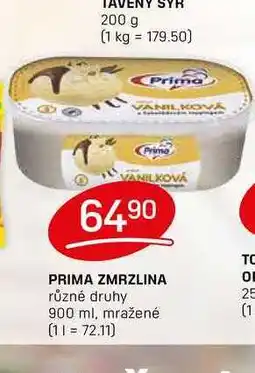 Flop PRIMA ZMRZLINA různé druhy 900 ml, mražené nabídka