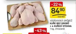 Flop KUŘE BEZ DROBŮ + 4 KUŘECÍ STEHNA 1 kg, chlazené nabídka
