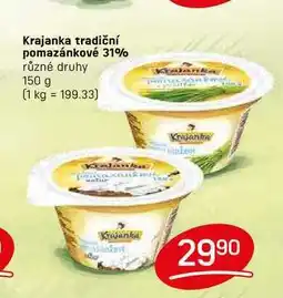 Flop Krajanka tradiční pomazánkové 31% různé druhy 150 g nabídka