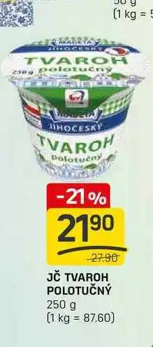 Flop JČ TVAROH POLOTUČNÝ 250 g nabídka
