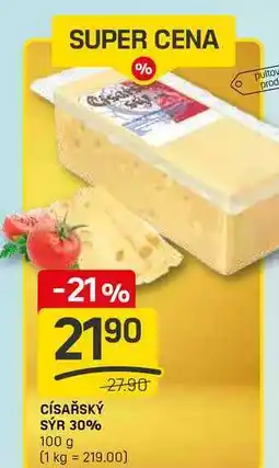 Flop CÍSAŘSKÝ SÝR 30% 100 g nabídka