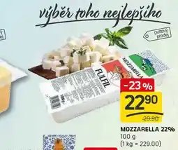 Flop MOZZARELLA 22% 100 g nabídka