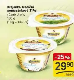 Flop Krajanka tradiční pomazánkové 31% různé druhy 150 g nabídka