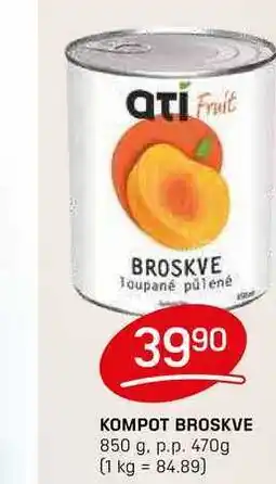 Flop KOMPOT BROSKVE 850 g. p.p. 470g nabídka