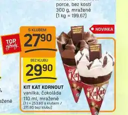 Flop KIT KAT KORNOUT vanilka, čokoláda 110 ml, mražené nabídka