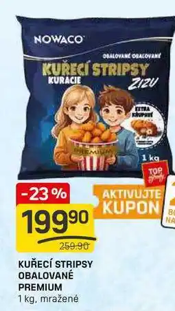 Flop KUŘECÍ STRIPSY OBALOVANÉ PREMIUM 1 kg, mražené nabídka
