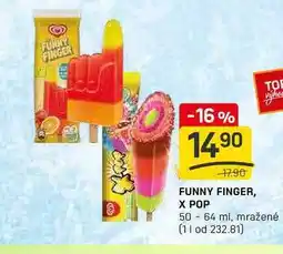 Flop FUNNY FINGER, X POP 50 64 ml, mražené nabídka