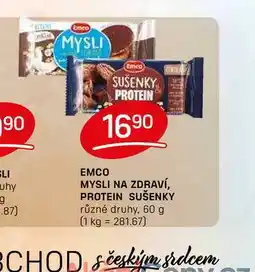 Flop EMCO MYSLI NA ZDRAVÍ, PROTEIN SUŠENKY různé druhy, 60 g nabídka