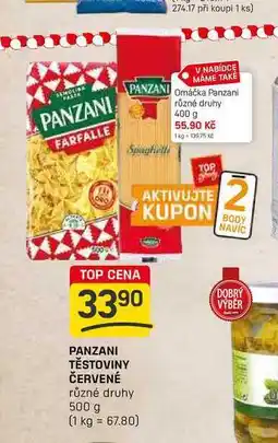 Flop PANZANI TĚSTOVINY ČERVENÉ různé druhy 500 g nabídka