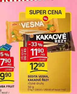 Flop SEDITA VESNA, KAKAOVÉ ŘEZY různé druhy 50 g nabídka