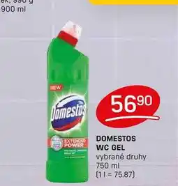 Flop DOMESTOS WC GEL vybrané druhy 750 ml nabídka