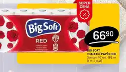 Flop BIG SOFT TOALETNÍ PAPÍR RED 3vrstvý, 10 rolí, 165 m nabídka