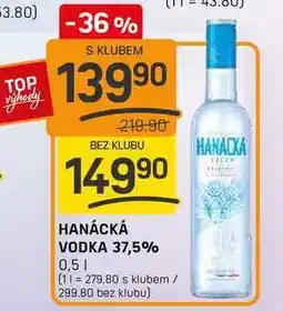 Flop HANÁCKÁ VODKA 37,5% 0,5l nabídka