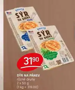 Flop SÝR NA PÁNEV různé druhy 2 x 50 g nabídka