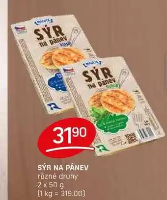 Flop SÝR NA PÁNEV různé druhy 2 x 50 g nabídka