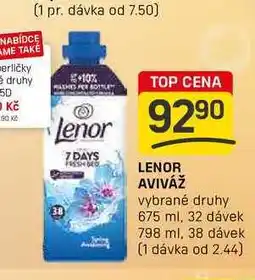 Flop LENOR AVIVÁŽ vybrané druhy 675 ml, 32 dávek nabídka