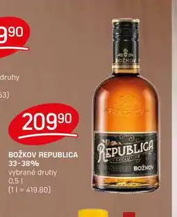 Flop BOŽKOV REPUBLICA 33-38% vybrané druhy 0,5l nabídka