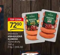 Flop KRAHULECKÁ KLOBÁSA různé druhy 350 g nabídka