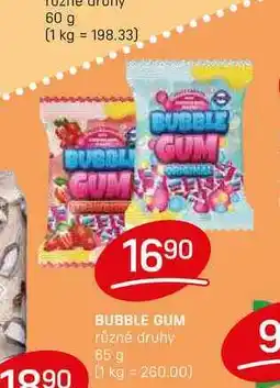 Flop BUBBLE GUM různé druhy 65 g nabídka
