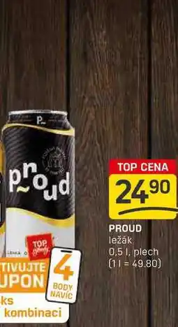 Flop PROUD ležák 0,5l, plech nabídka